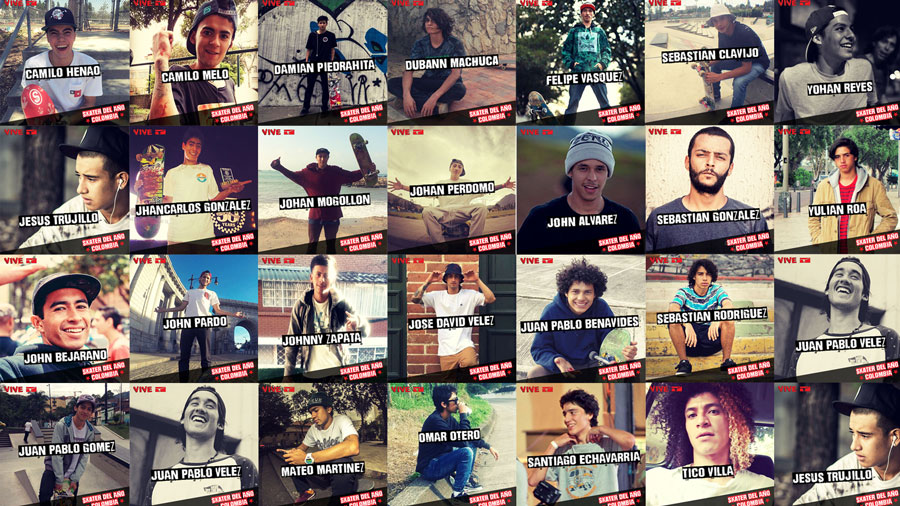todos nominados skater sel anio solombia 2016
